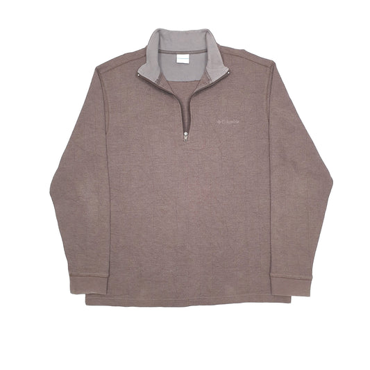 Columbia Sportswear Quarter Zip L Brown