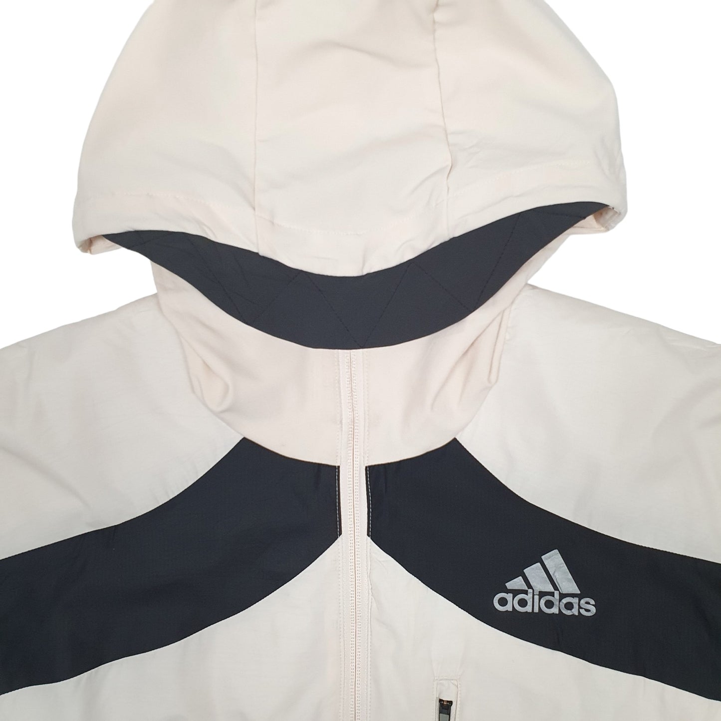 Womens Cream Adidas Active Running Sports  Coat