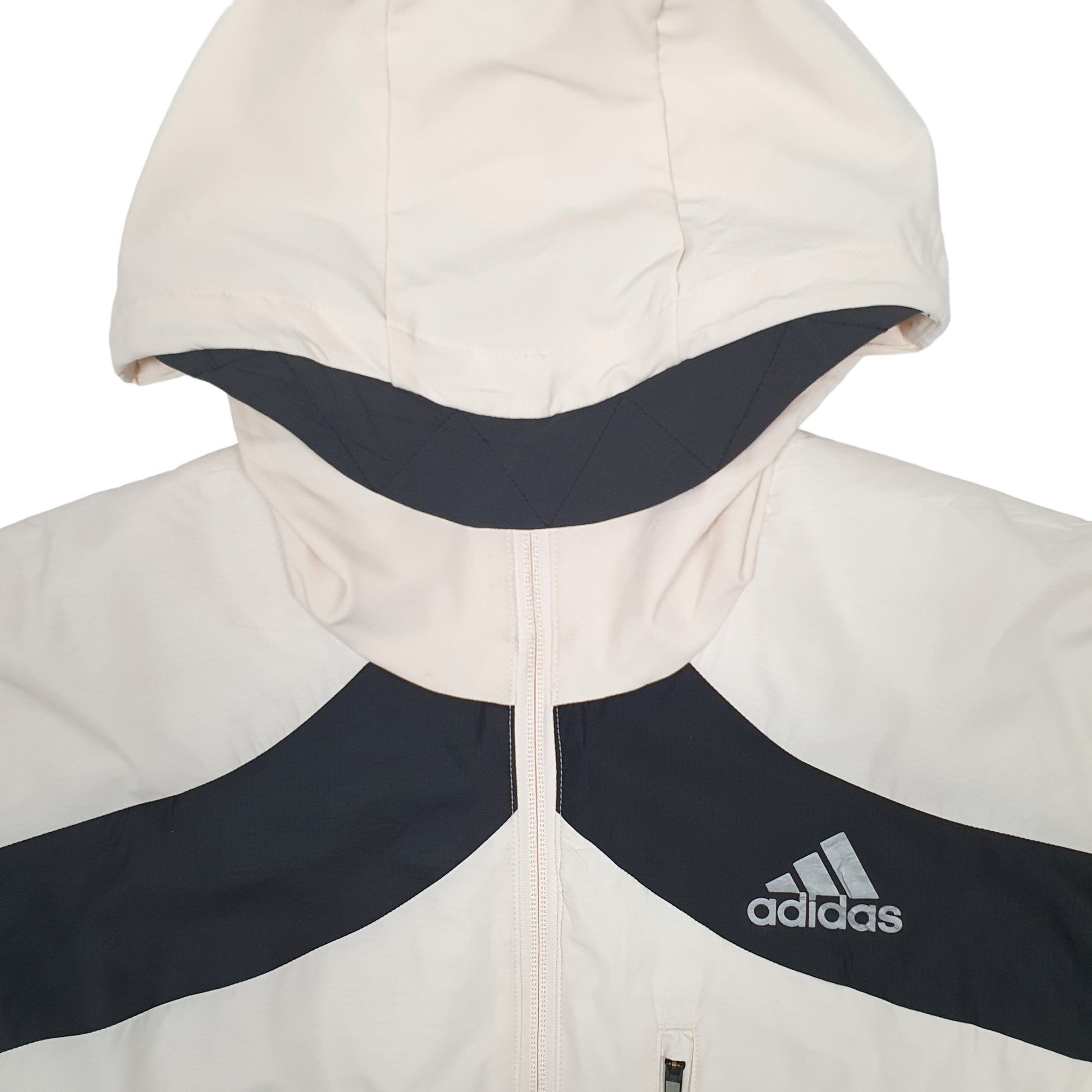 Womens Cream Adidas Active Running Sports  Coat