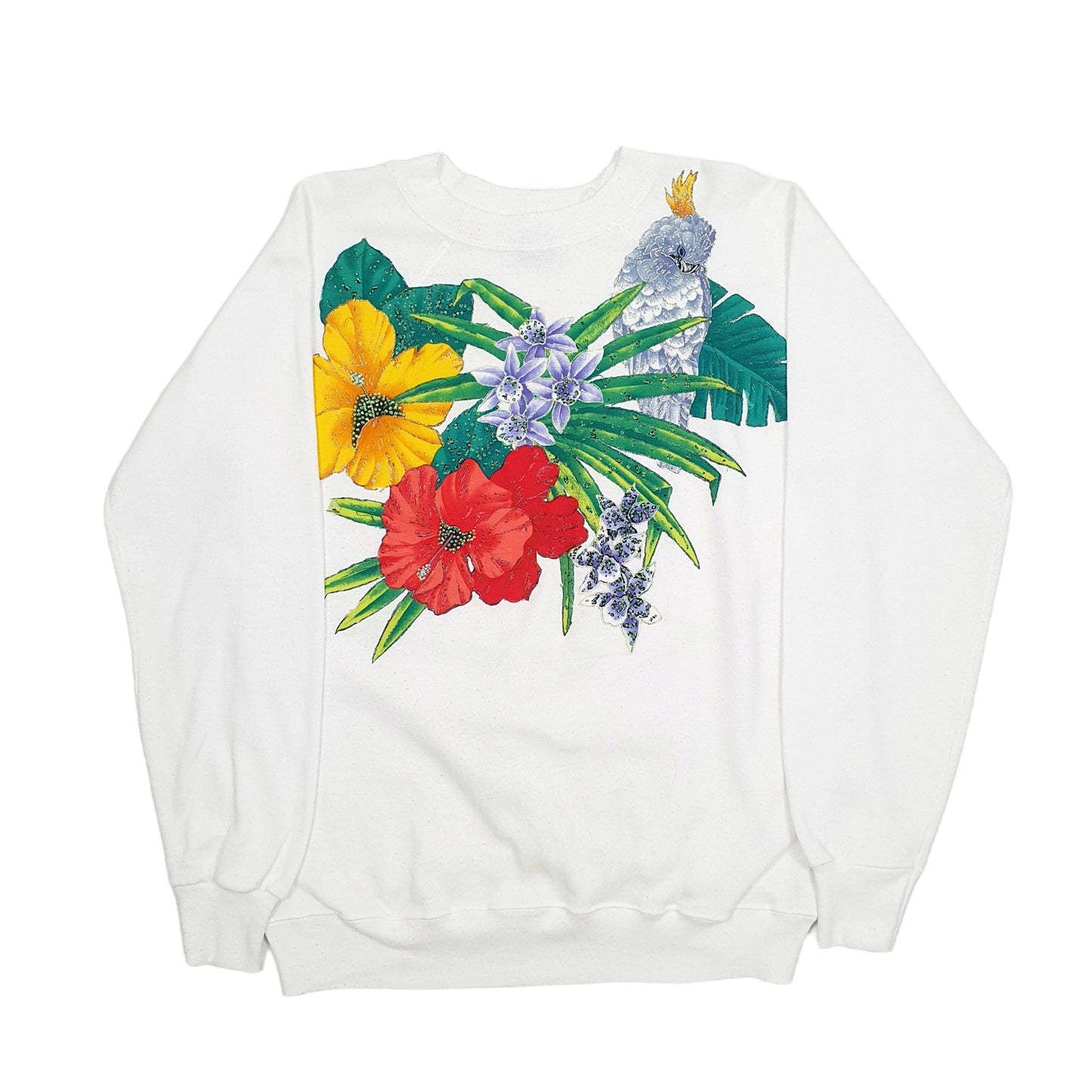 Hanes Her Way Crewneck L White