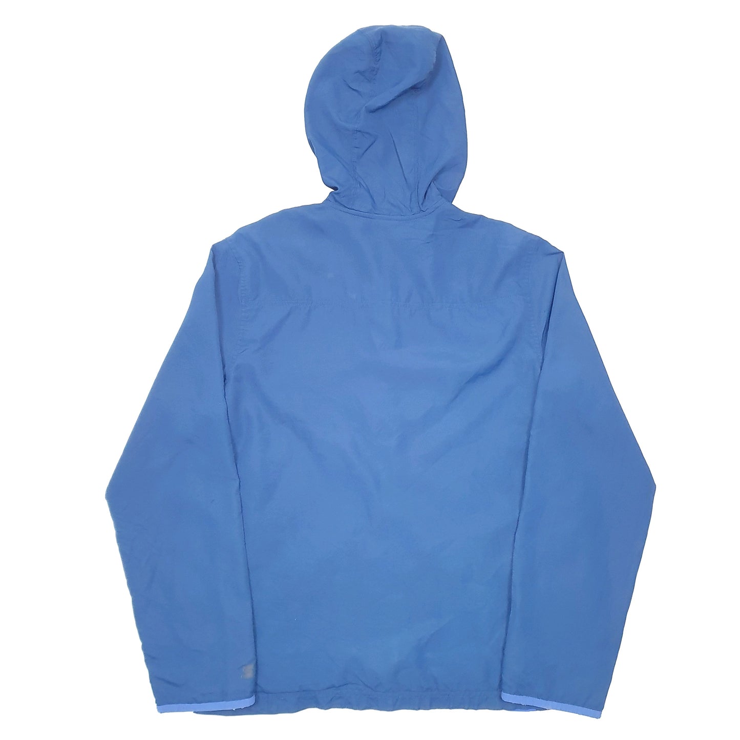 Mens Blue Starter Hooded Windbreaker Light Weight Full Zip Coat