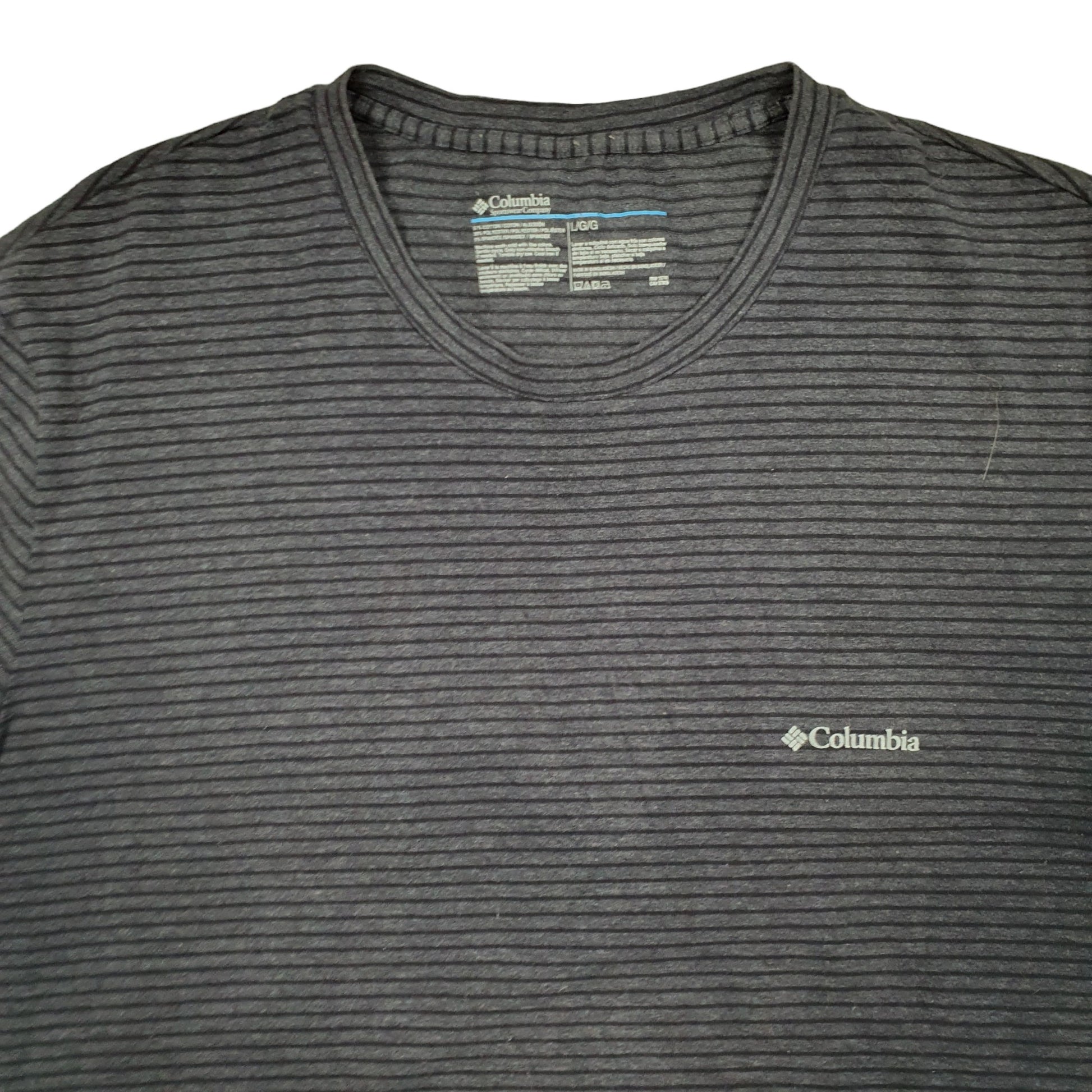 Mens Grey Columbia Sportswear  Short Sleeve T Shirt