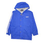 Mens Blue Adidas Vintage Hooded  Coat