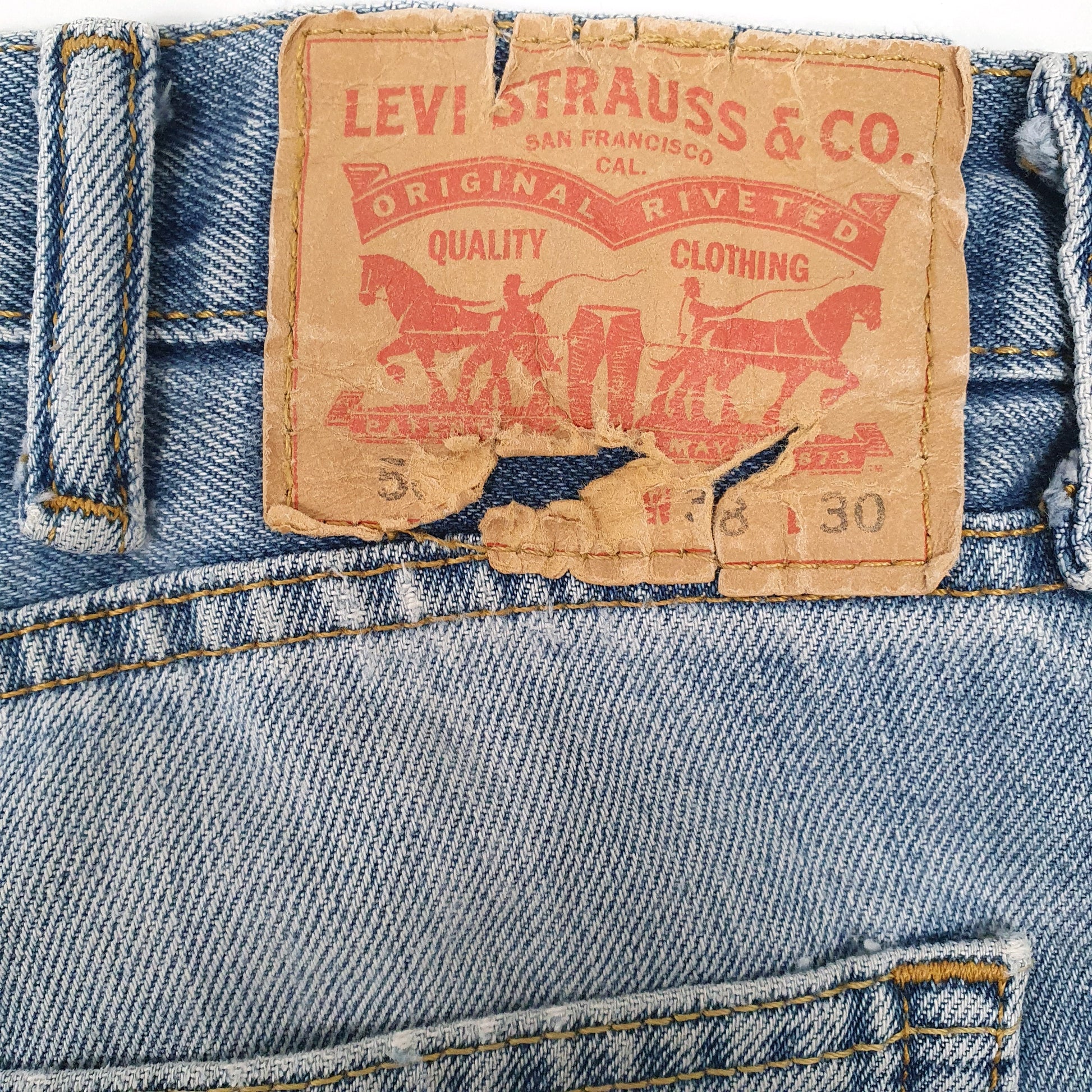 Levis 505 Regular Fit Jeans W38 L30 Blue