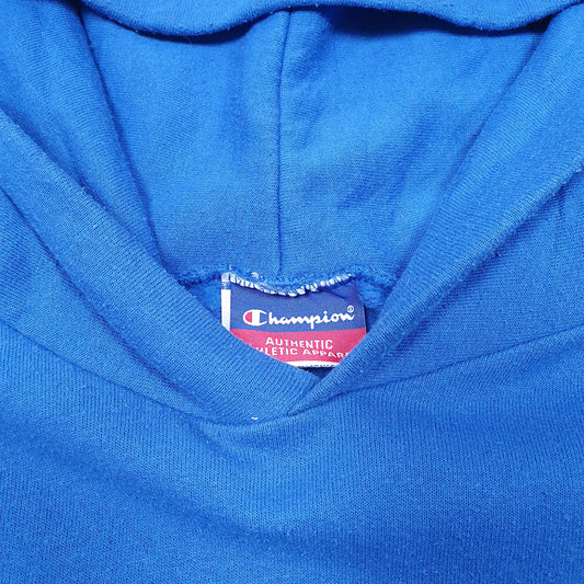 Mens Blue Champion Soccer Hoodie Jumper