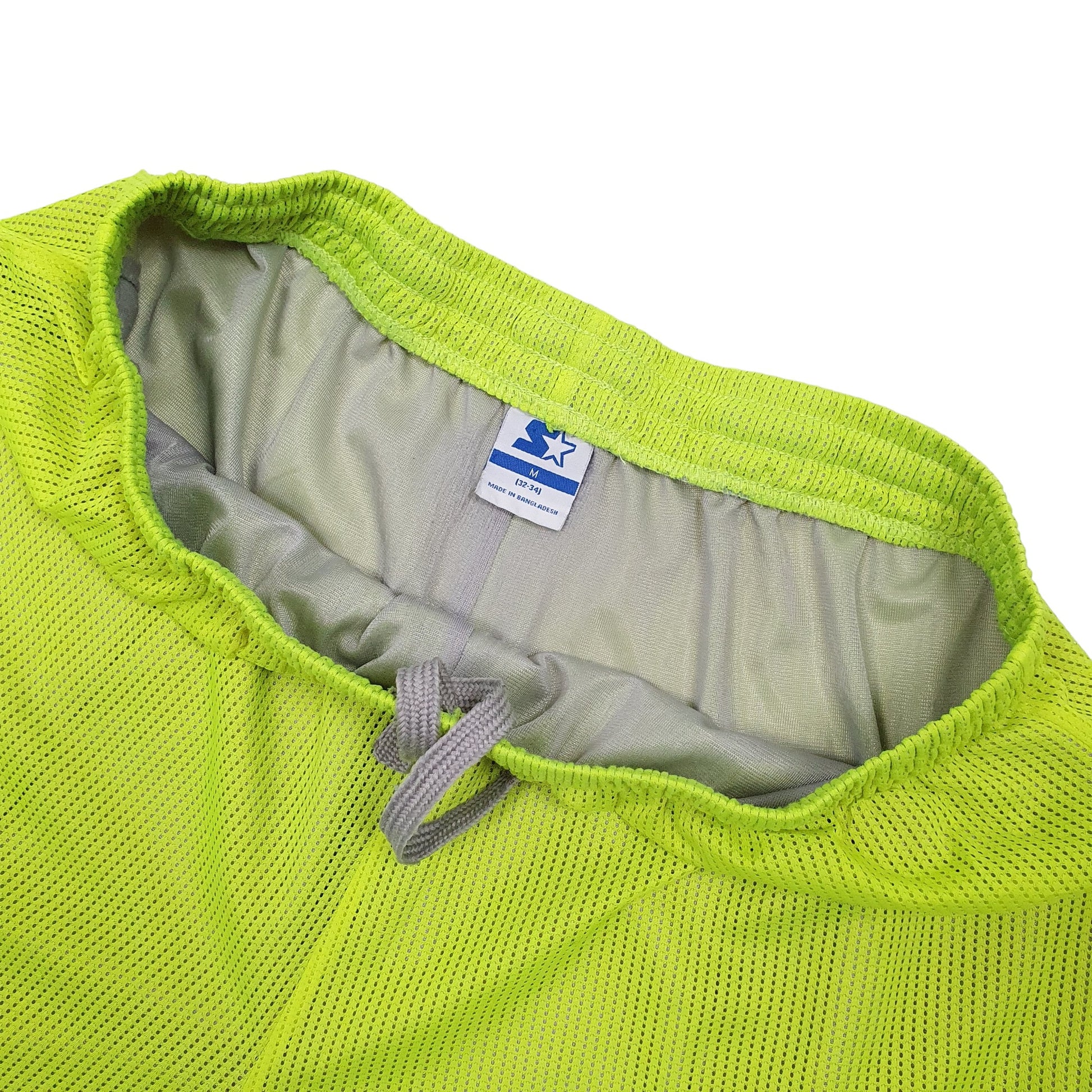 Starter Hi Vis Running Yellow Sport Shorts W32 Yellow