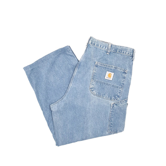 Carhartt Casual Loose Fit Carpenter Jeans W40 L26 Blue