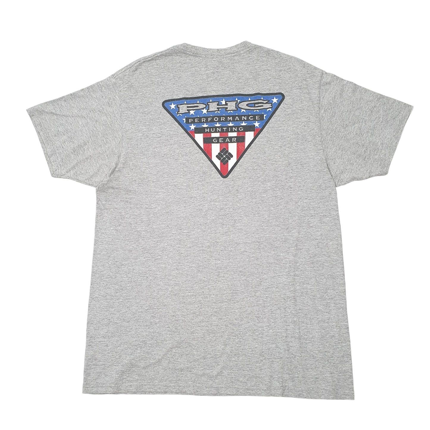 Mens Grey Columbia Sportswear Performance Hunting Gear PHG Short Sleeve T Shirt