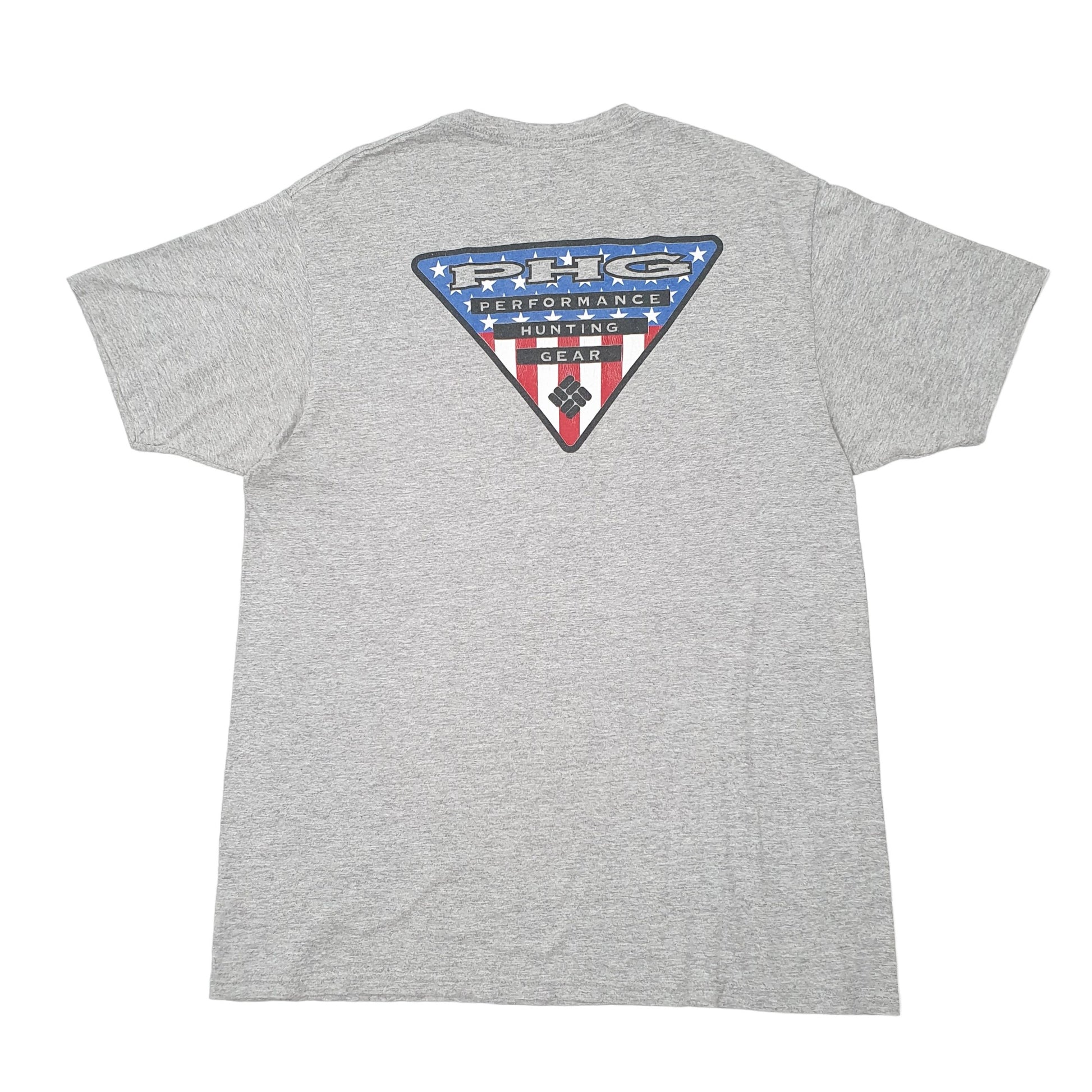 Mens Grey Columbia Sportswear Performance Hunting Gear PHG Short Sleeve T Shirt