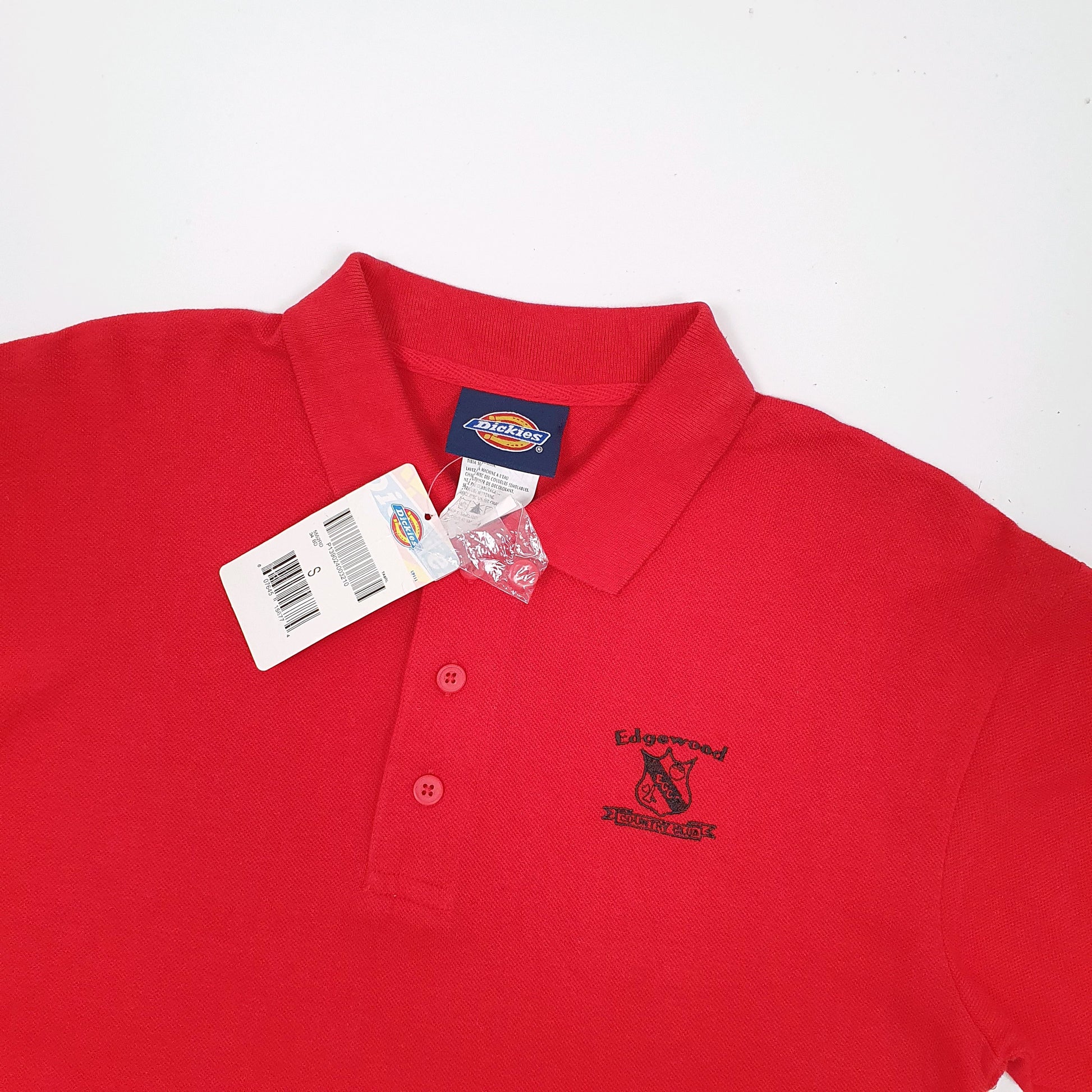 Dickies Short Sleeve Polo Shirt Red