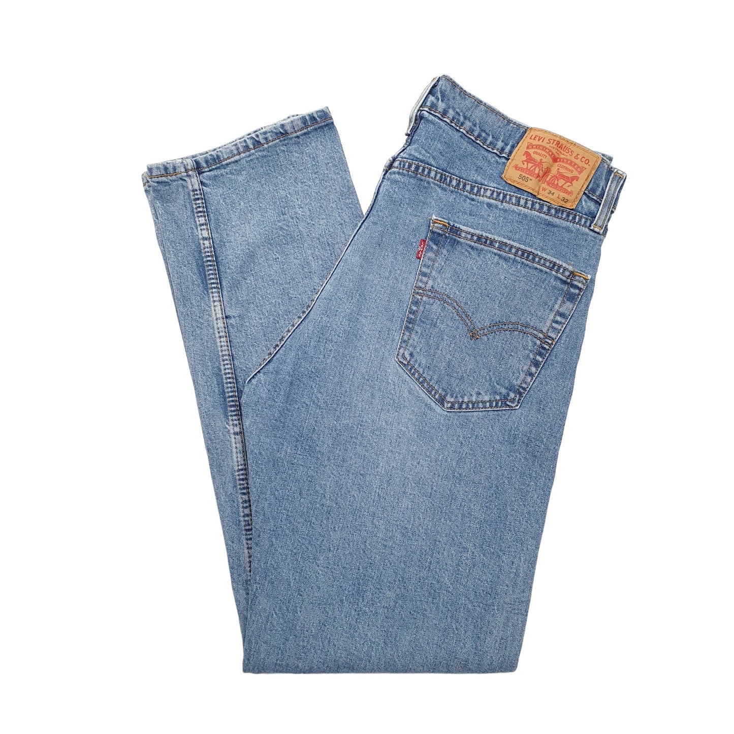 Levis 505 Regular Fit Jeans W34 L32 Blue