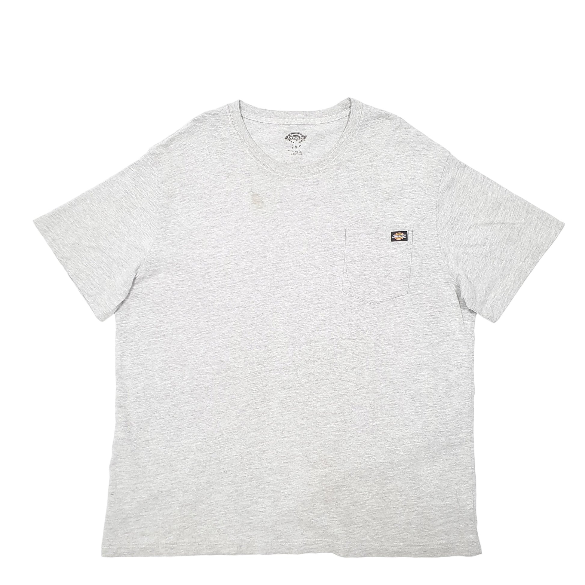 Mens Grey Dickies Pocket Work Wear Short Sleeve T Shirt