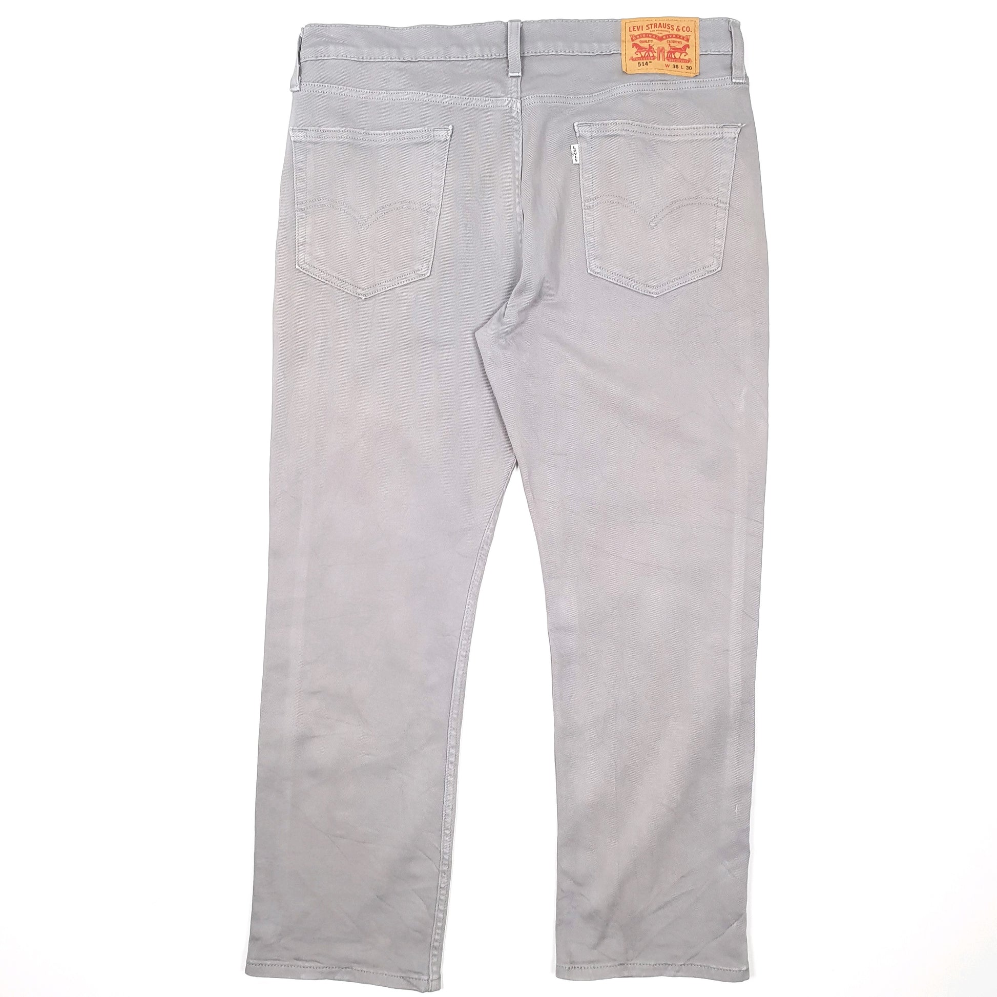 Levis 514 Straight Fit Jeans W36 L30 Grey
