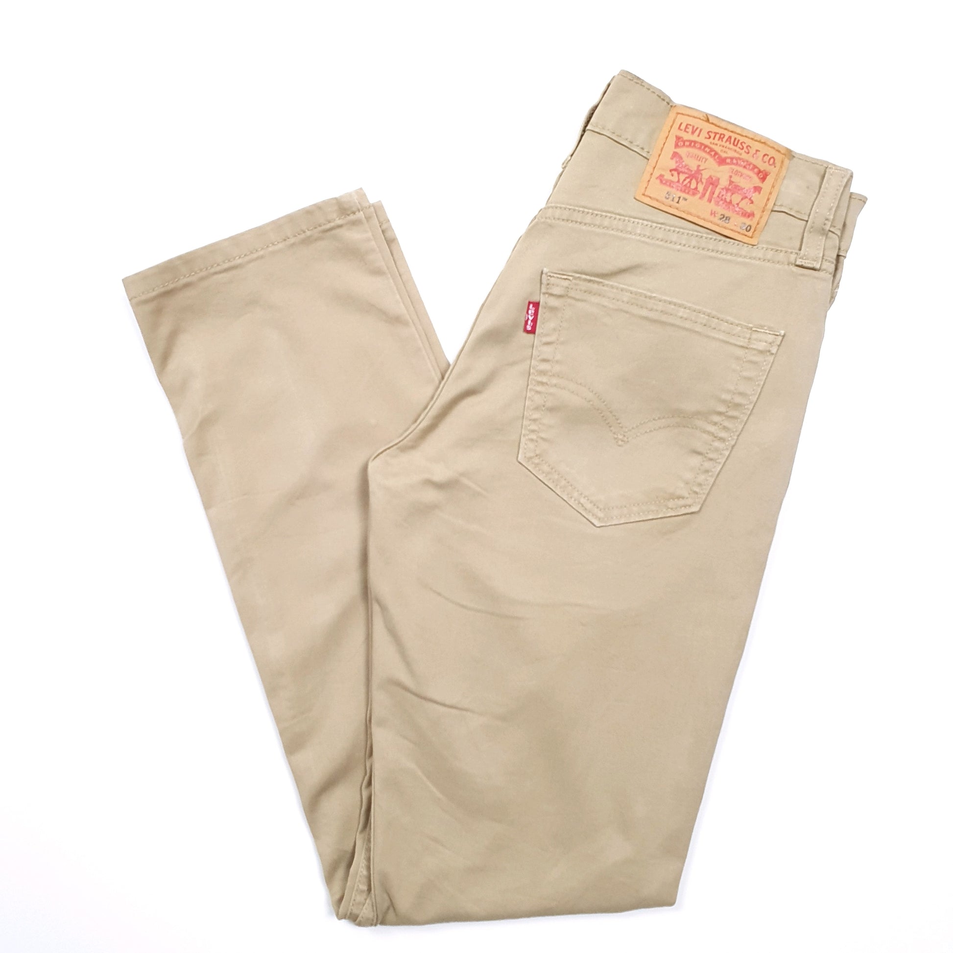 Levis 511 Slim Fit Jeans W28 L30 Beige