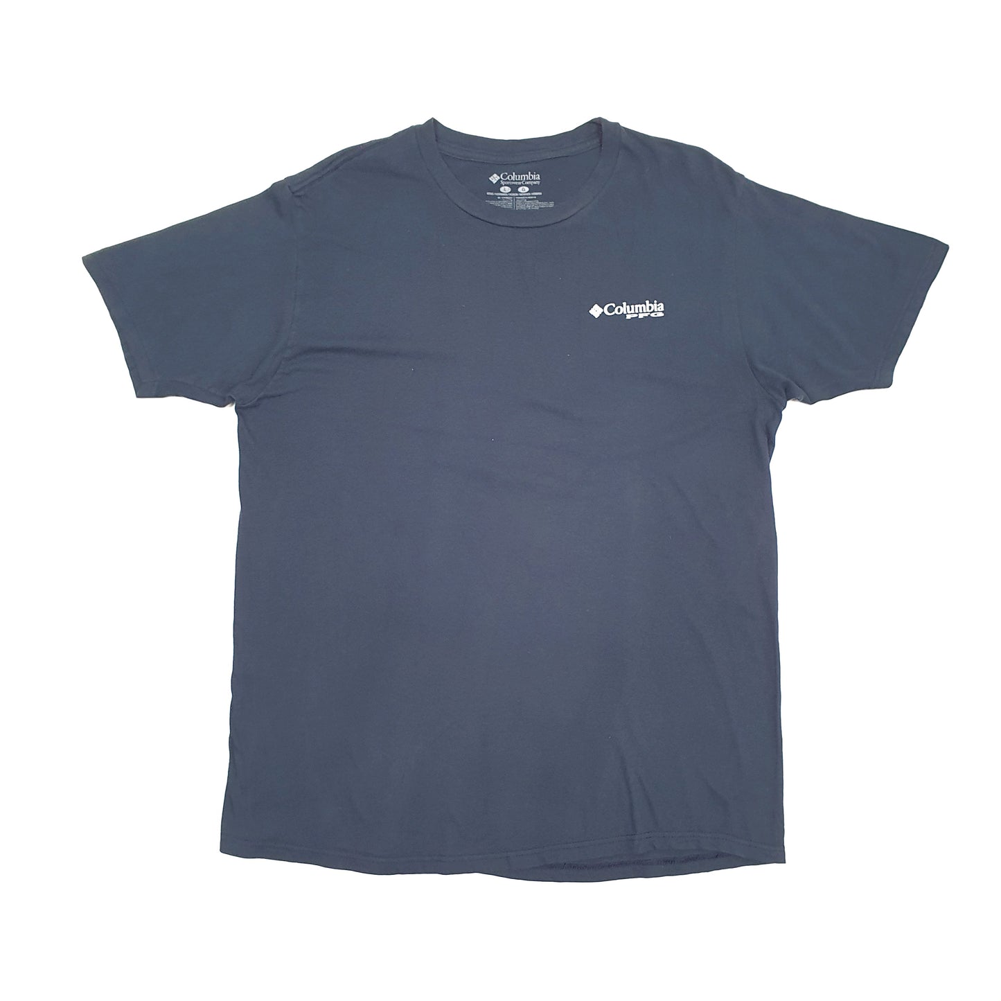 Mens Navy Columbia Sportswear PFG Performance Fishing Gear Short Sleeve T Shirt