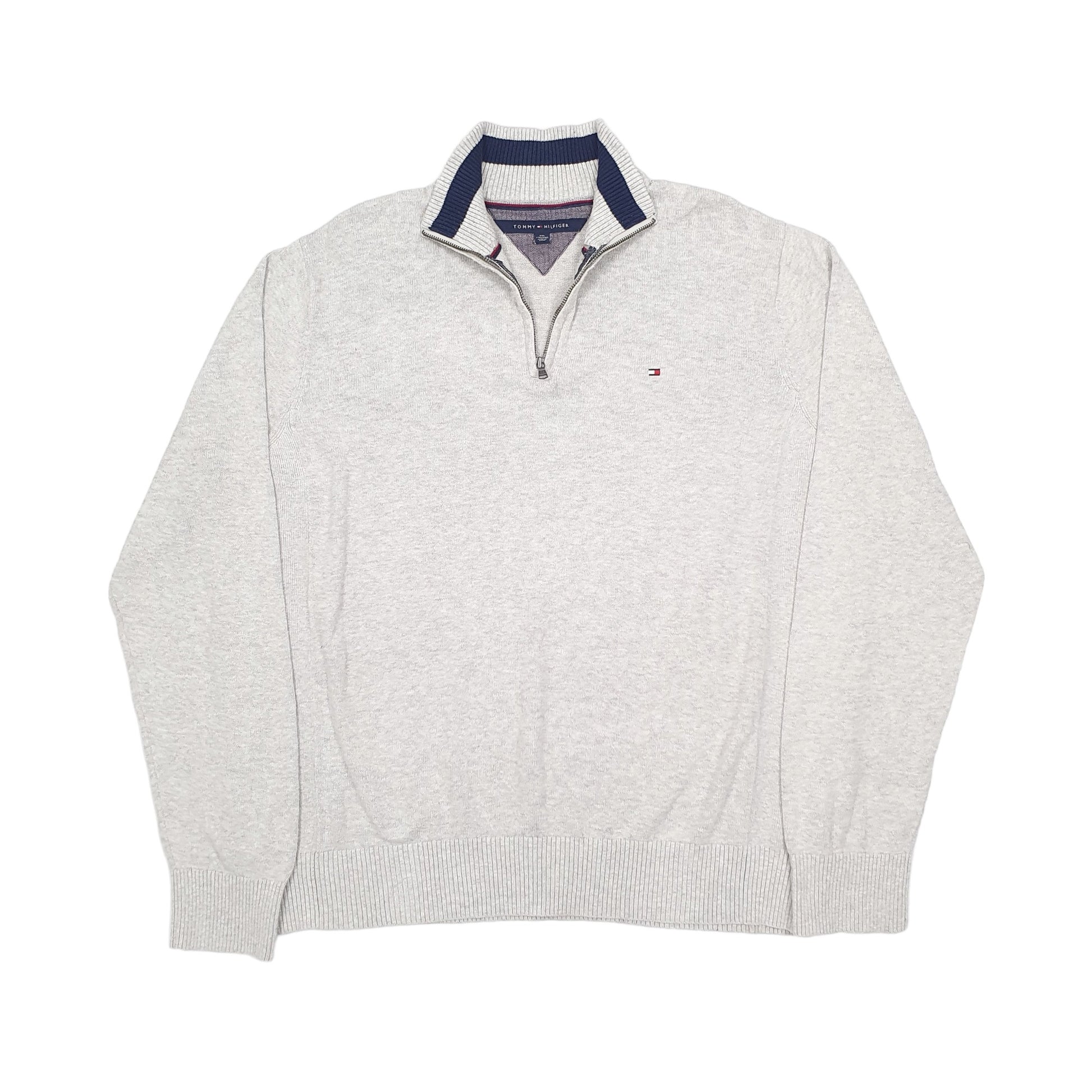 Tommy Hilfiger Quarter Zip XXL Grey