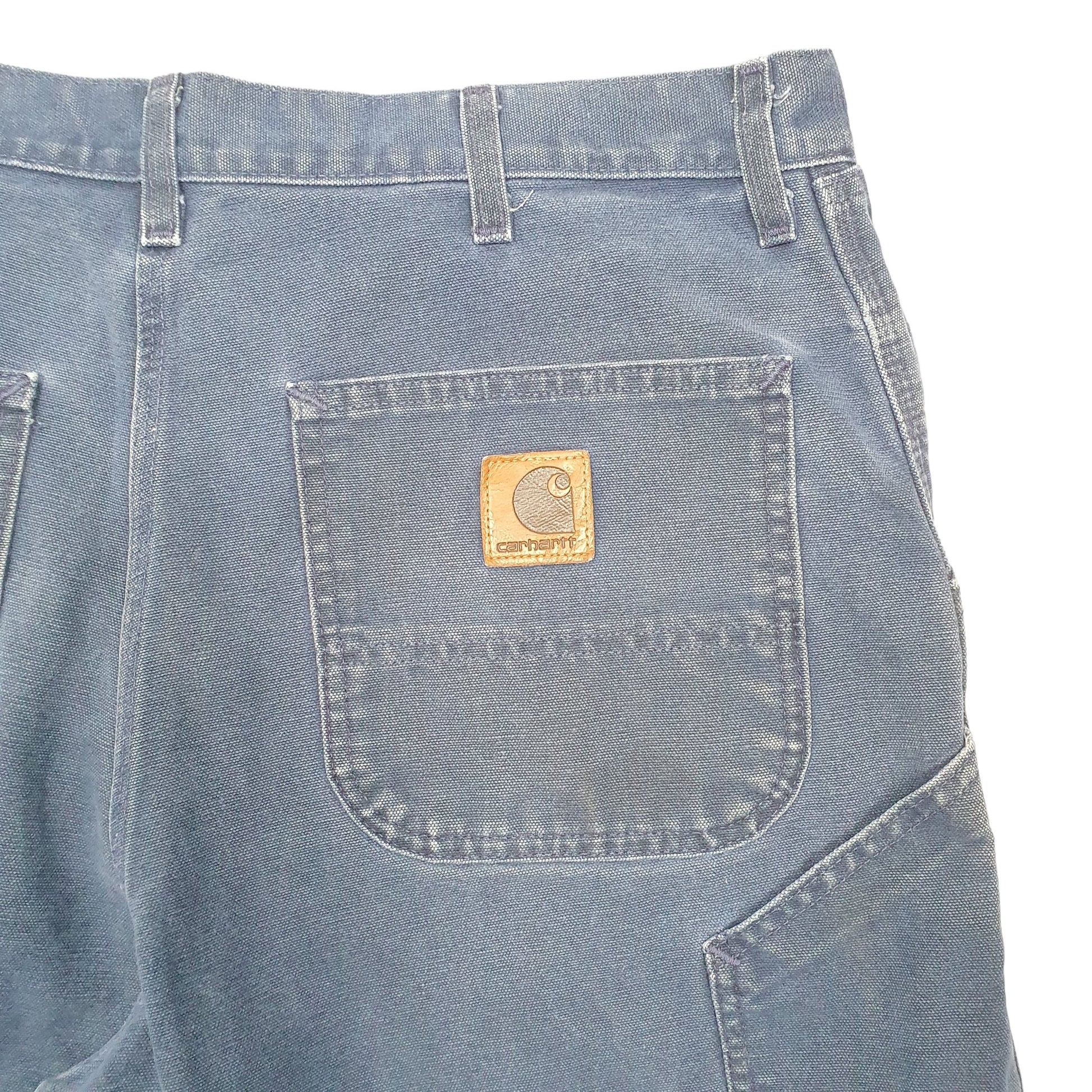 Mens Navy Carhartt Workwear Carpenter Shorts