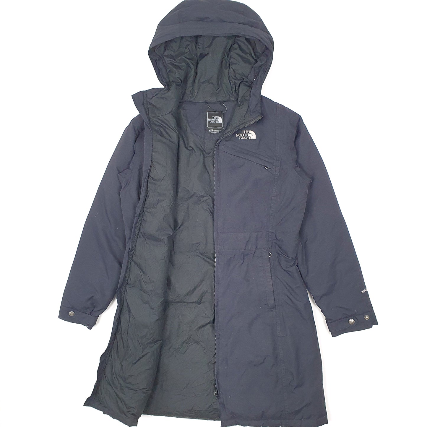 Womens Navy The North Face Longline Trench  Coat