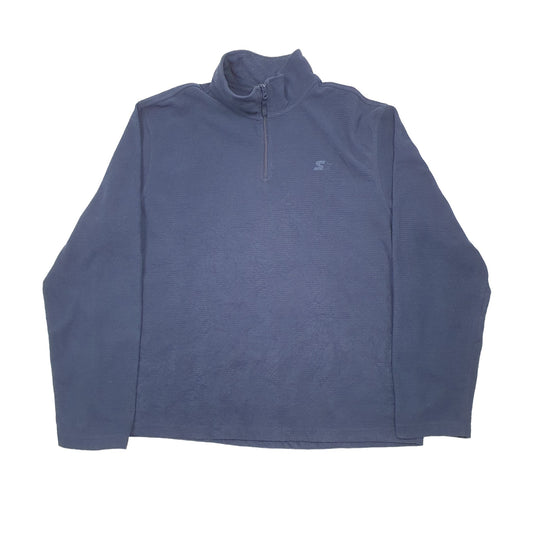 Starter Quarter Zip Fleece L Navy