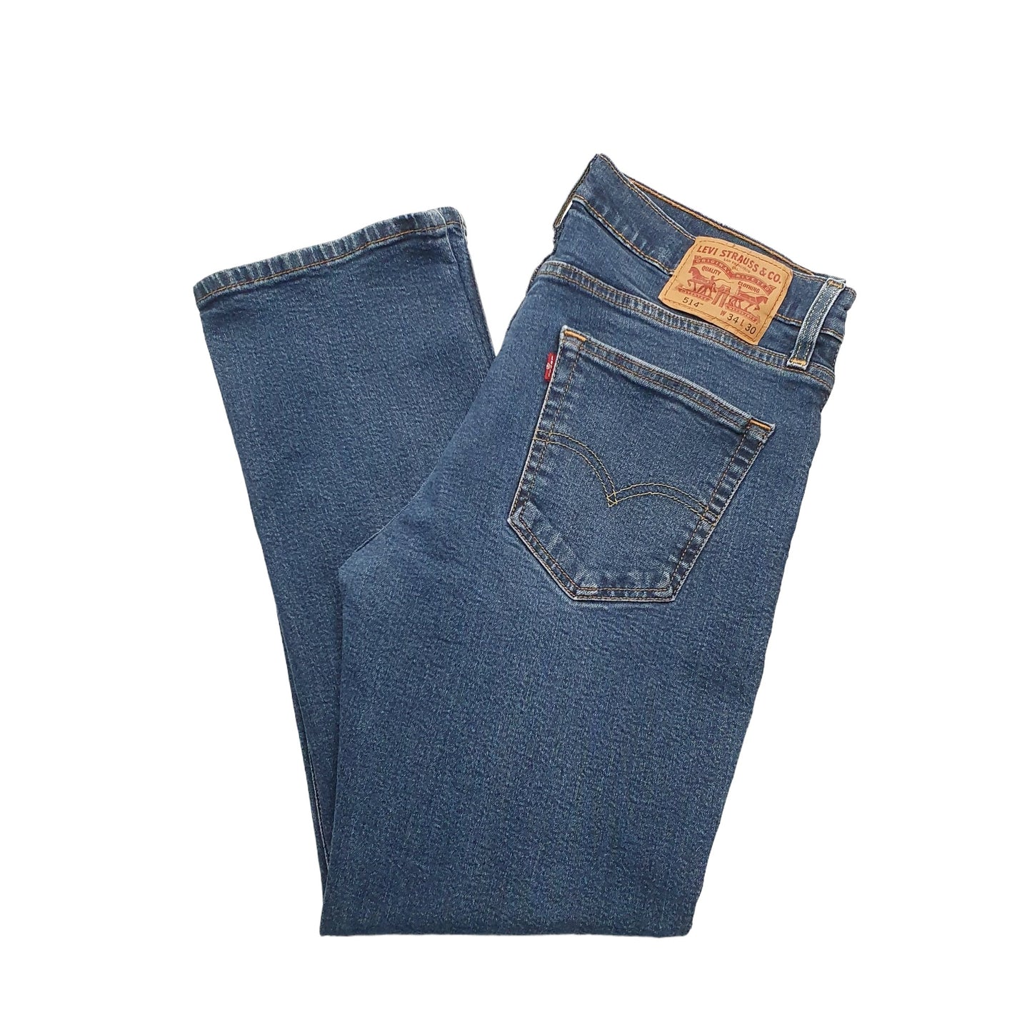 Levis 514 Straight Fit Jeans W34 L30 Blue