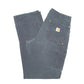 Mens Black Carhartt Double Knee Riveted Made In USA Carpenter Trousers