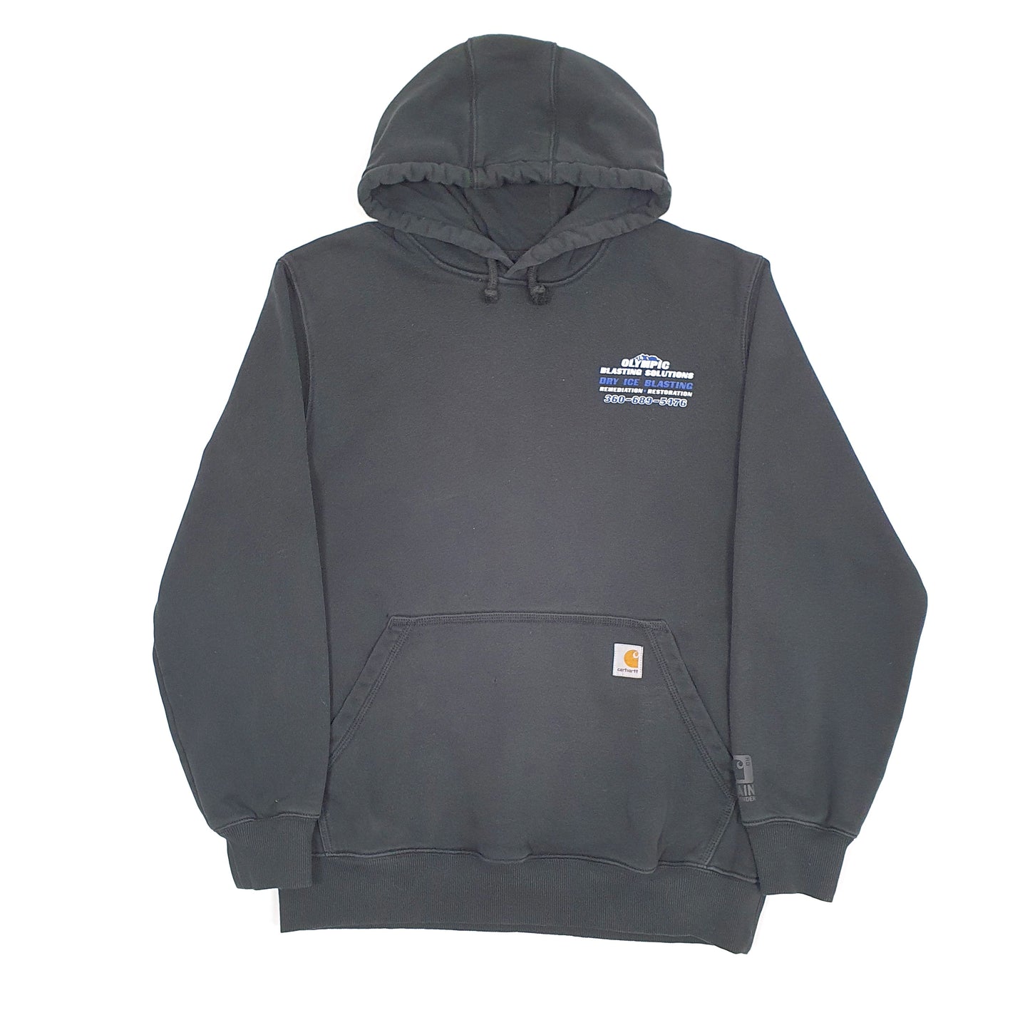 Mens Black Carhartt Blasting Workwear Hoodie Jumper