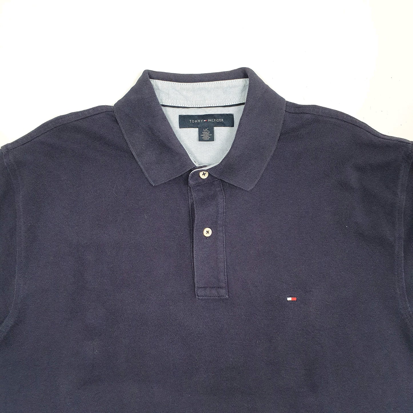 Mens Navy Tommy Hilfiger  Short Sleeve Polo Shirt