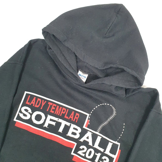 Gildan USA College Softball Hoodie M Black