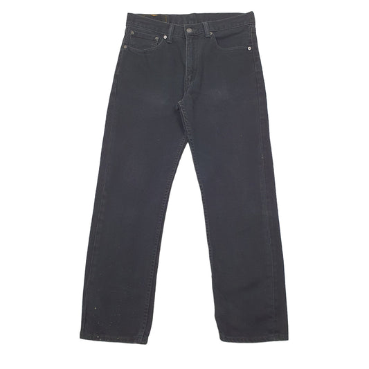 Levis 505 Regular Fit Jeans W32 L30 Black