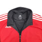 Mens Red Adidas Tracksuit Top Football Full Zip Jumper