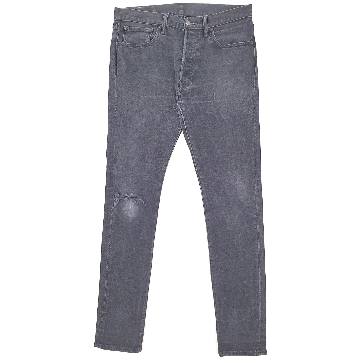 Levis 501 Skinny Slim Fit Jeans W32 L32 Grey