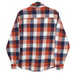 The American Outdoorsman Flannel Shacket Long Sleeve Regular Fit Check Shirt Orange