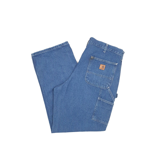 Carhartt Casual Loose Fit Carpenter Jeans W38 L31 Blue