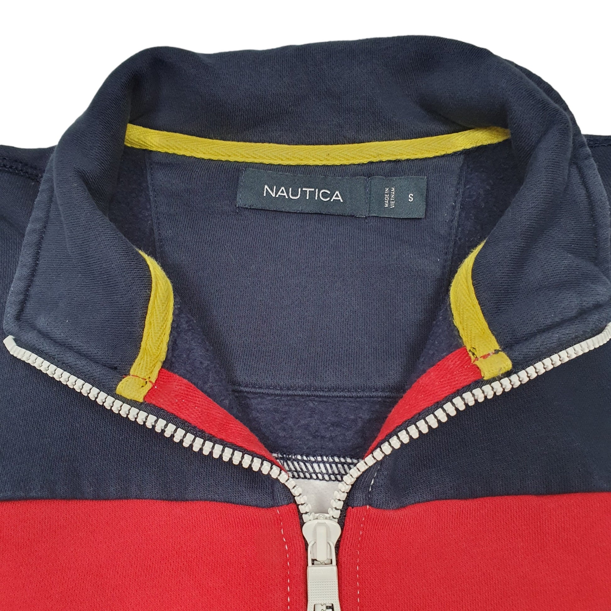 Mens White Nautica  Full Zip Jumper