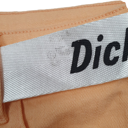 Dickies Orange Denim Jeans Shorts UK18 Orange