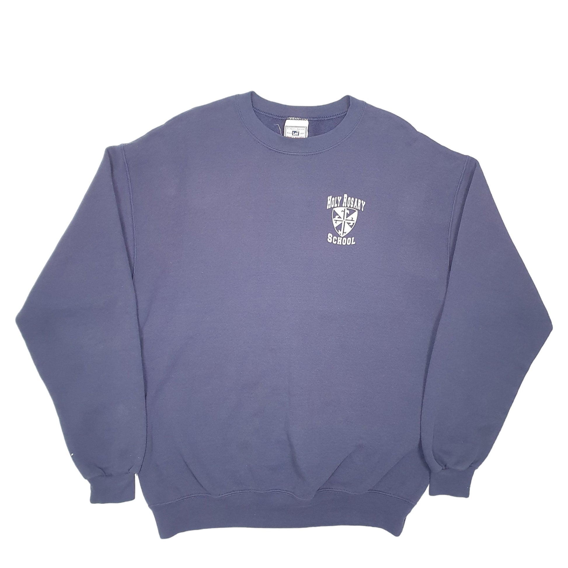 Mens Navy Lee Heavyweight Holy Rosary School Crewneck Jumper