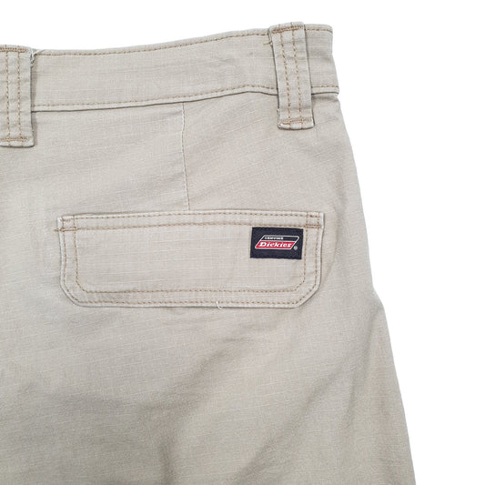 Dickies Beige Cargo Workwear Shorts W34 Beige