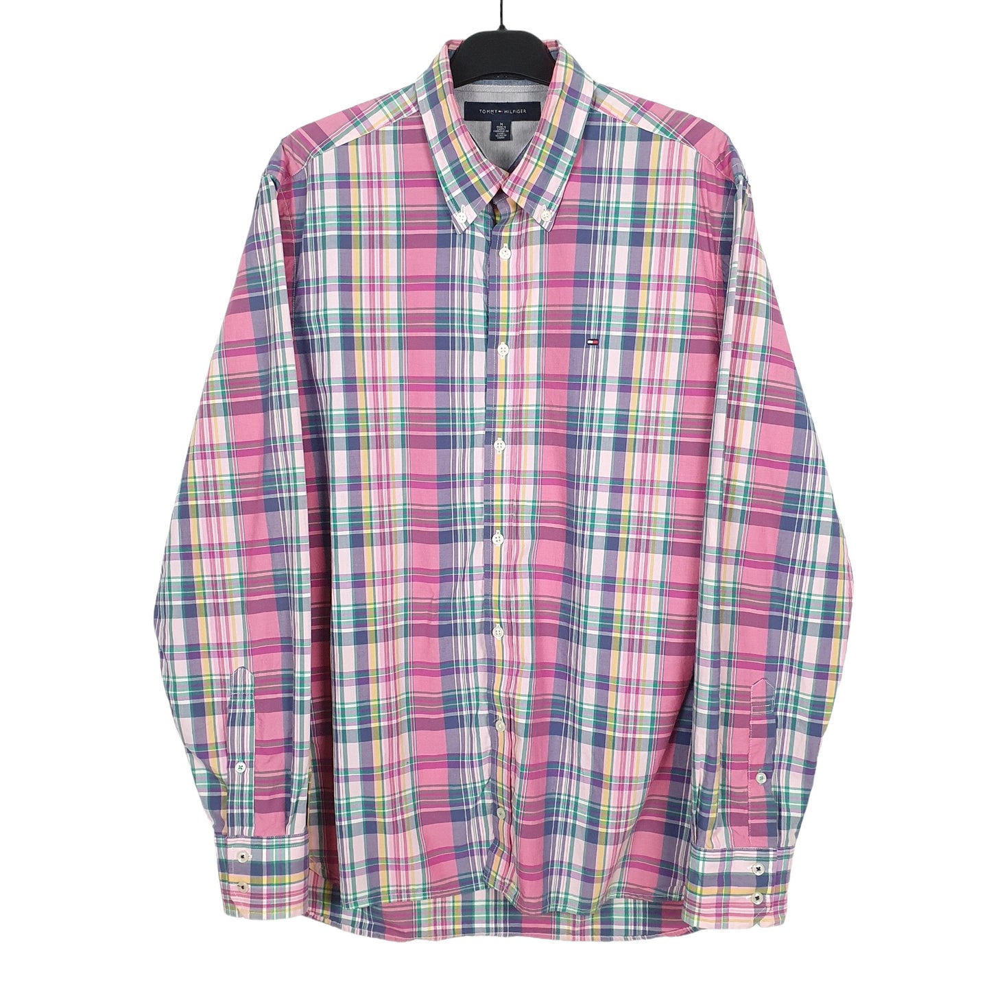 Tommy Hilfiger Long Sleeve Regular Fit Check Shirt Pink