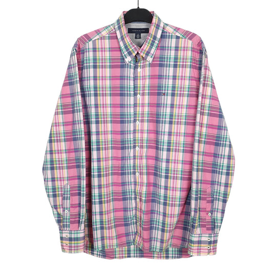 Tommy Hilfiger Long Sleeve Regular Fit Check Shirt Pink