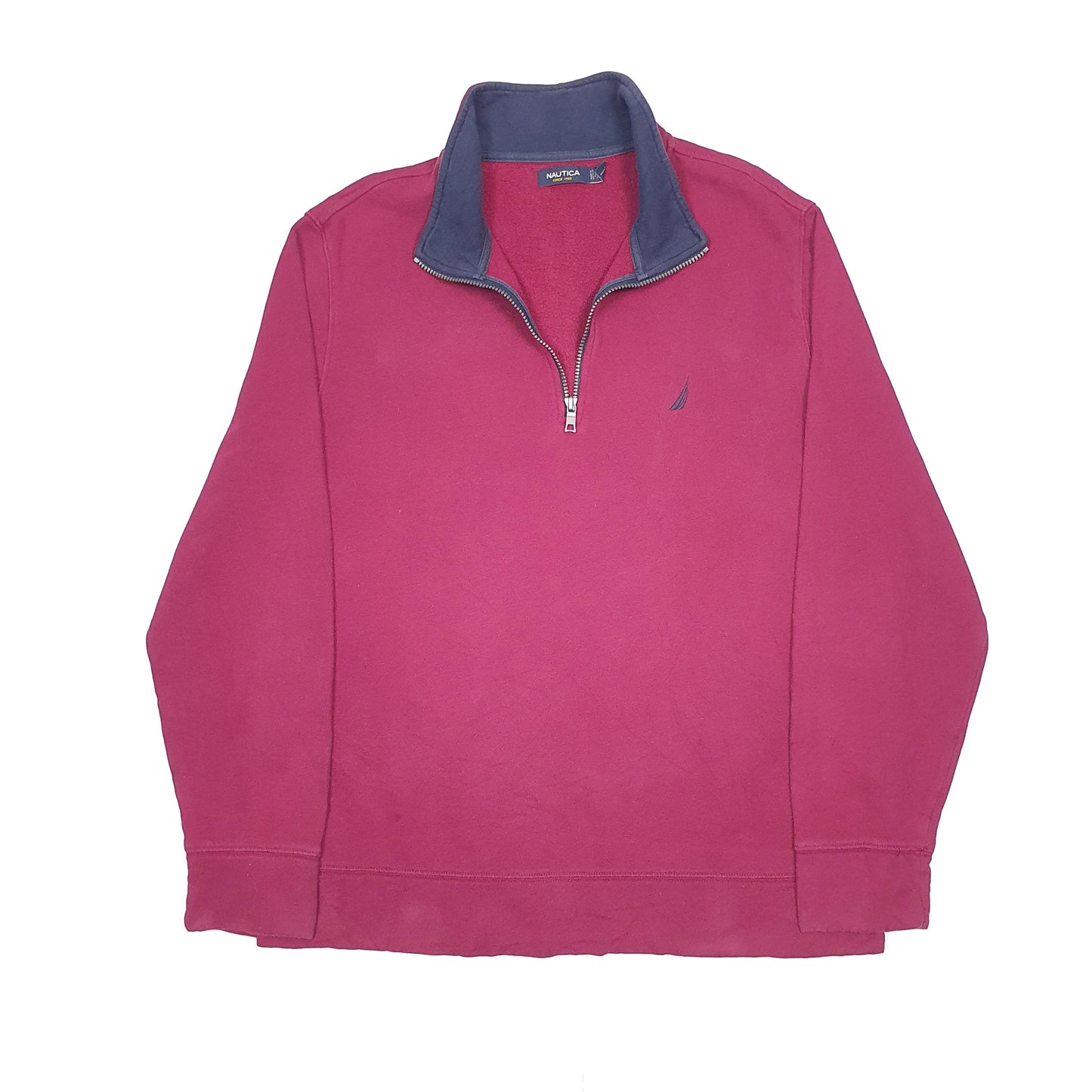 Nautica Quarter Zip XL Burgandy