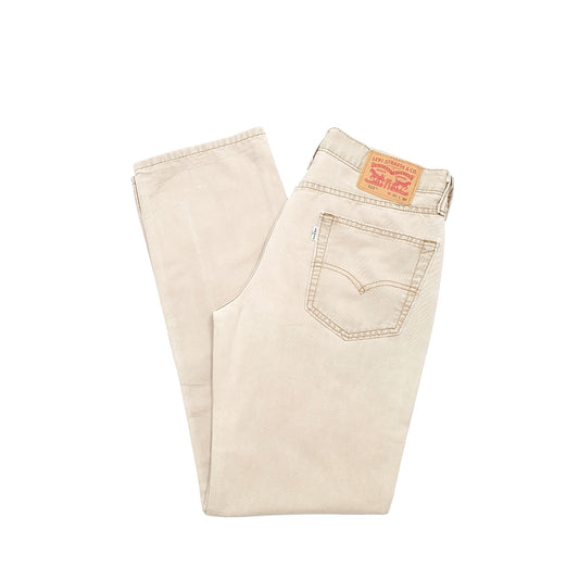 Levis 514 Straight Fit Jeans W30 L30 Beige