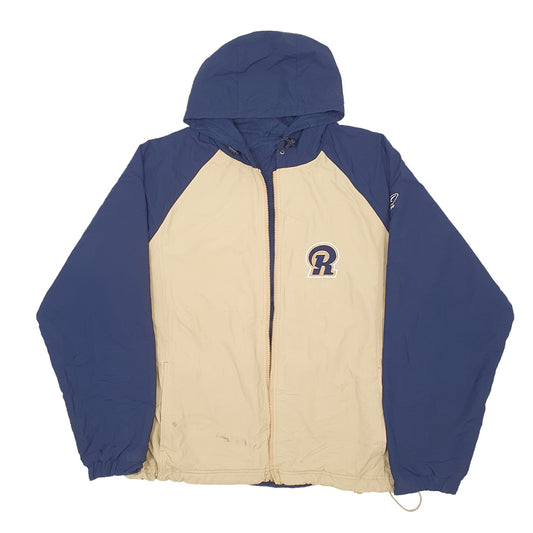 Mens Beige Reebok NFL St Louis Rams Reversible Fleece Jacket Coat