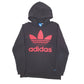 Mens Black Adidas Spellout Hoodie Jumper