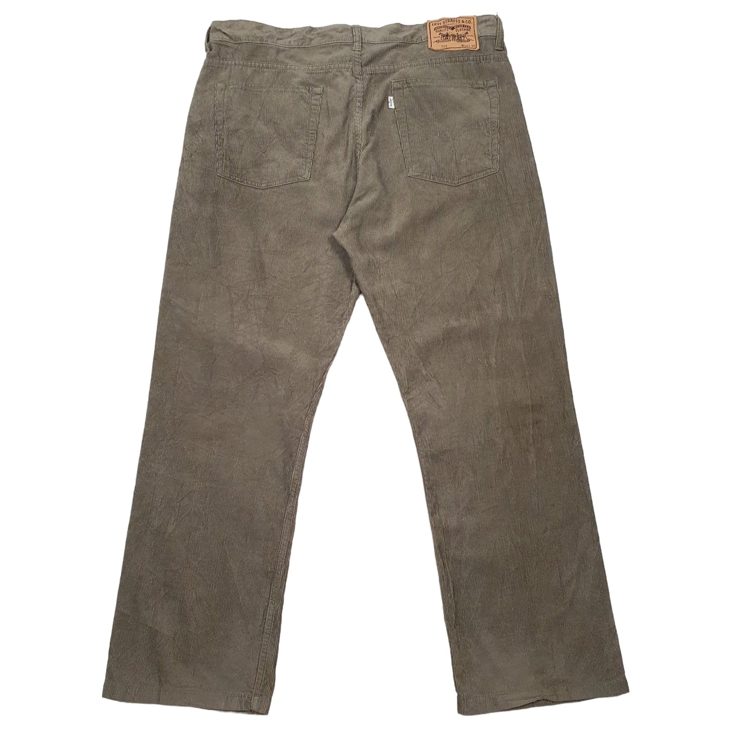 Mens Brown Levis 752 Corduroy Trousers