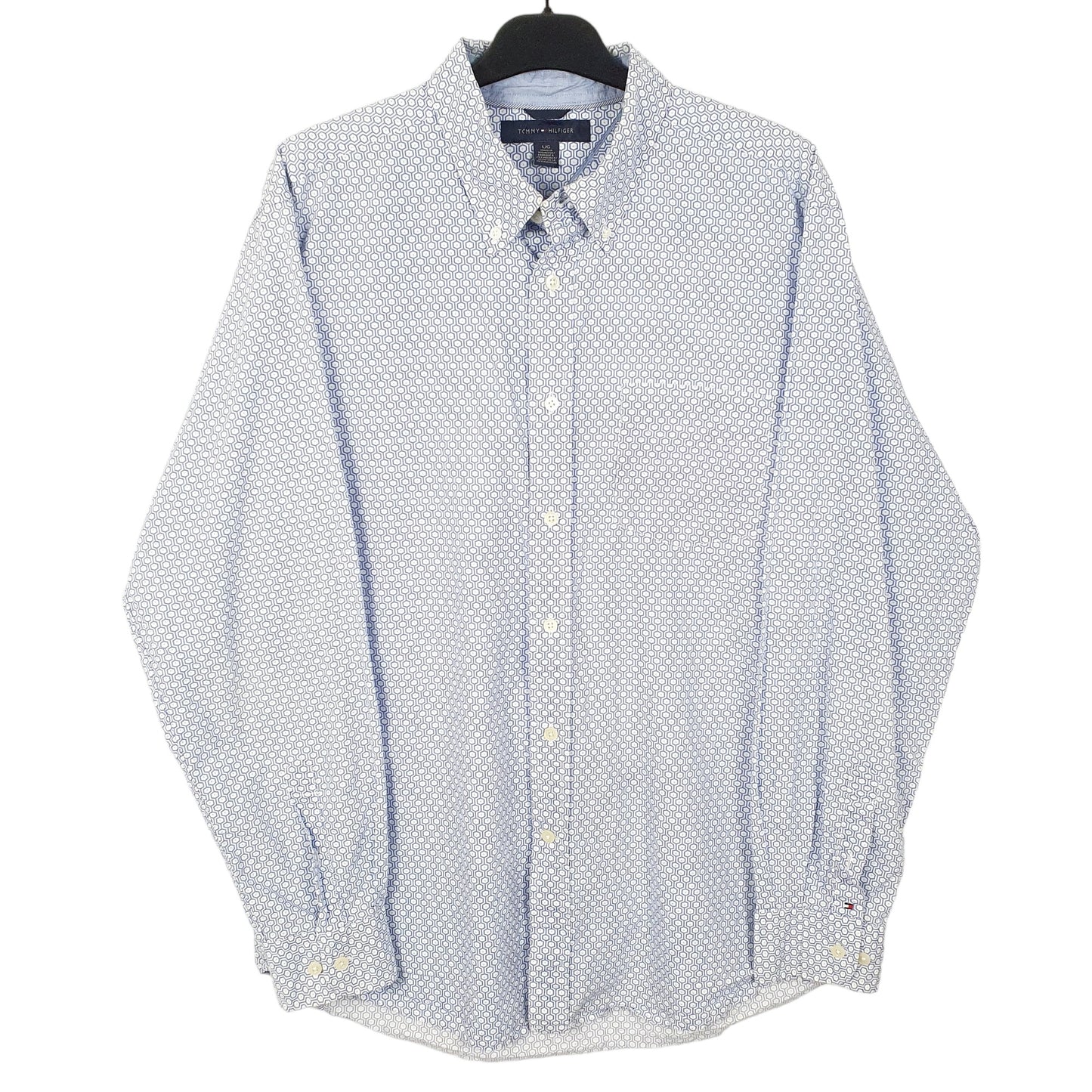 White Tommy Hilfiger Long Sleeve Shirt