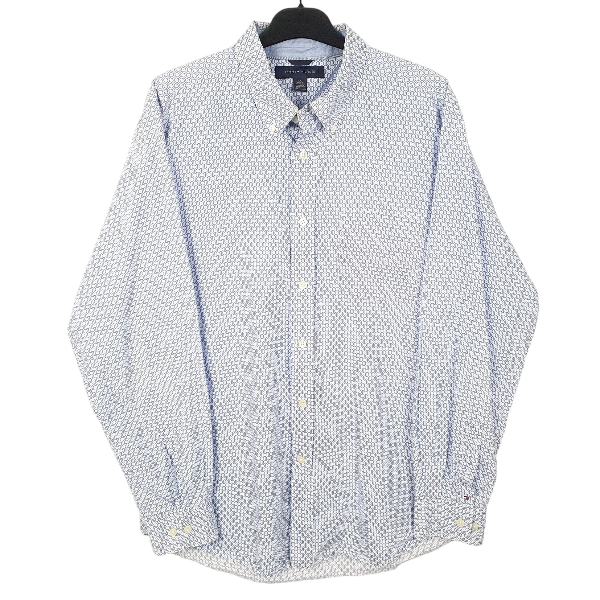 White Tommy Hilfiger Long Sleeve Shirt