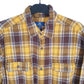 George Long Sleeve Regular Fit Check Flannel Shirt Shacket Yellow