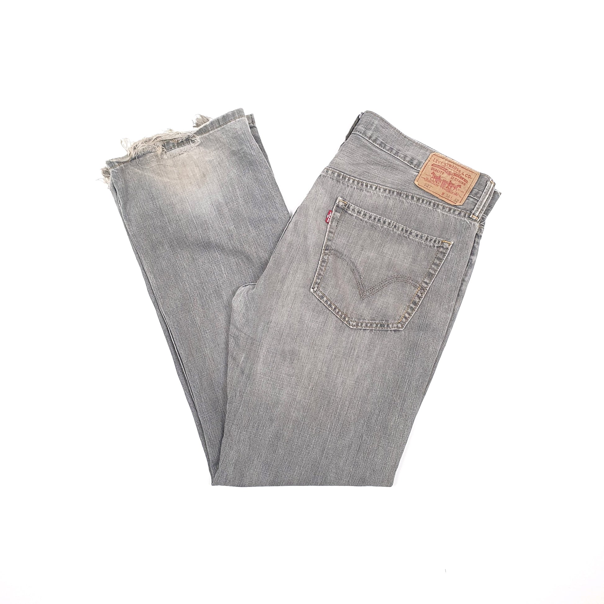 Levis 527 Bootcut Fit Jeans W32 L32 Grey