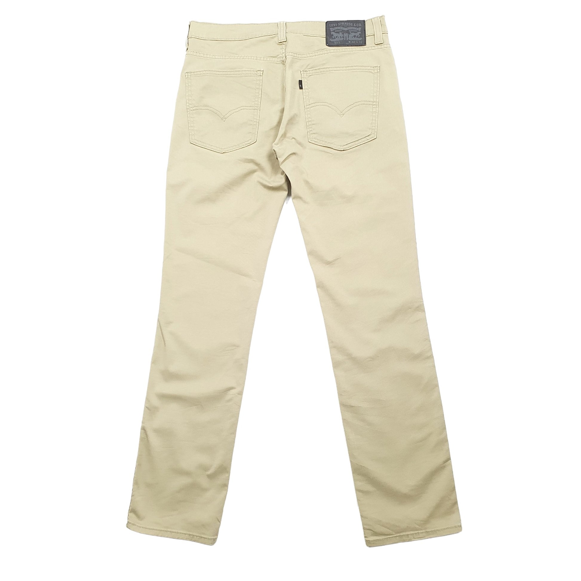 Mens Levis Khaki Chino Trousers W32 L32 Khaki