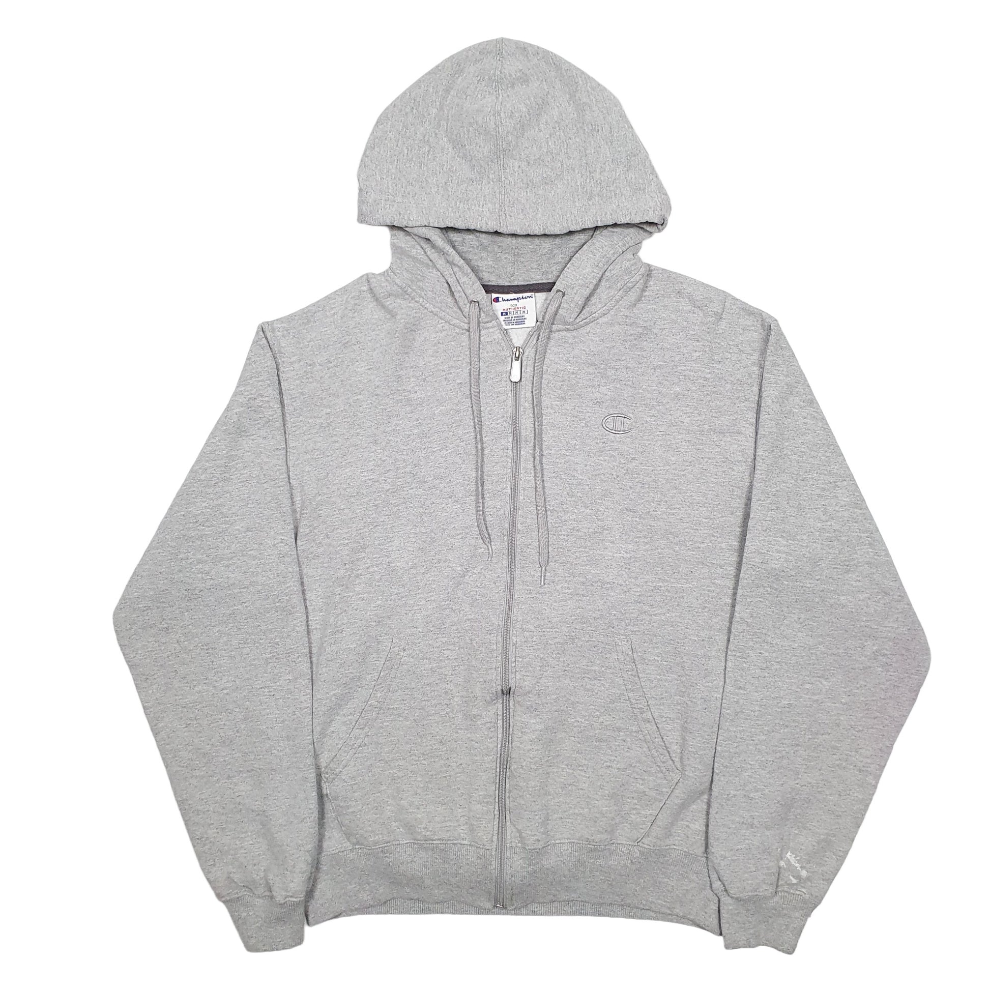 Mens Grey Champion  Hoodie Jumper